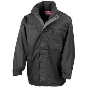 Result Mens Midweight Multi-Functional Waterproof Jacket / Black/Gray